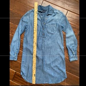 American Eagle Long Sleeve Denim Jean Dress